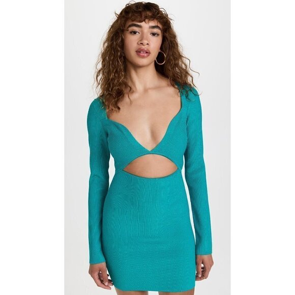 Gauge81 Otero Dress in Turquoise Small New Womens Knit Bodycon - Picture 1 of 17